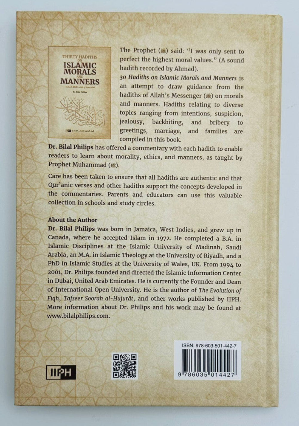 Thirty Hadiths on Islamic Morals and Manners – Dr. Bilal Philips | Authentic Islamic Guide to Character & Ethics (Hardcover)-islamicbrands