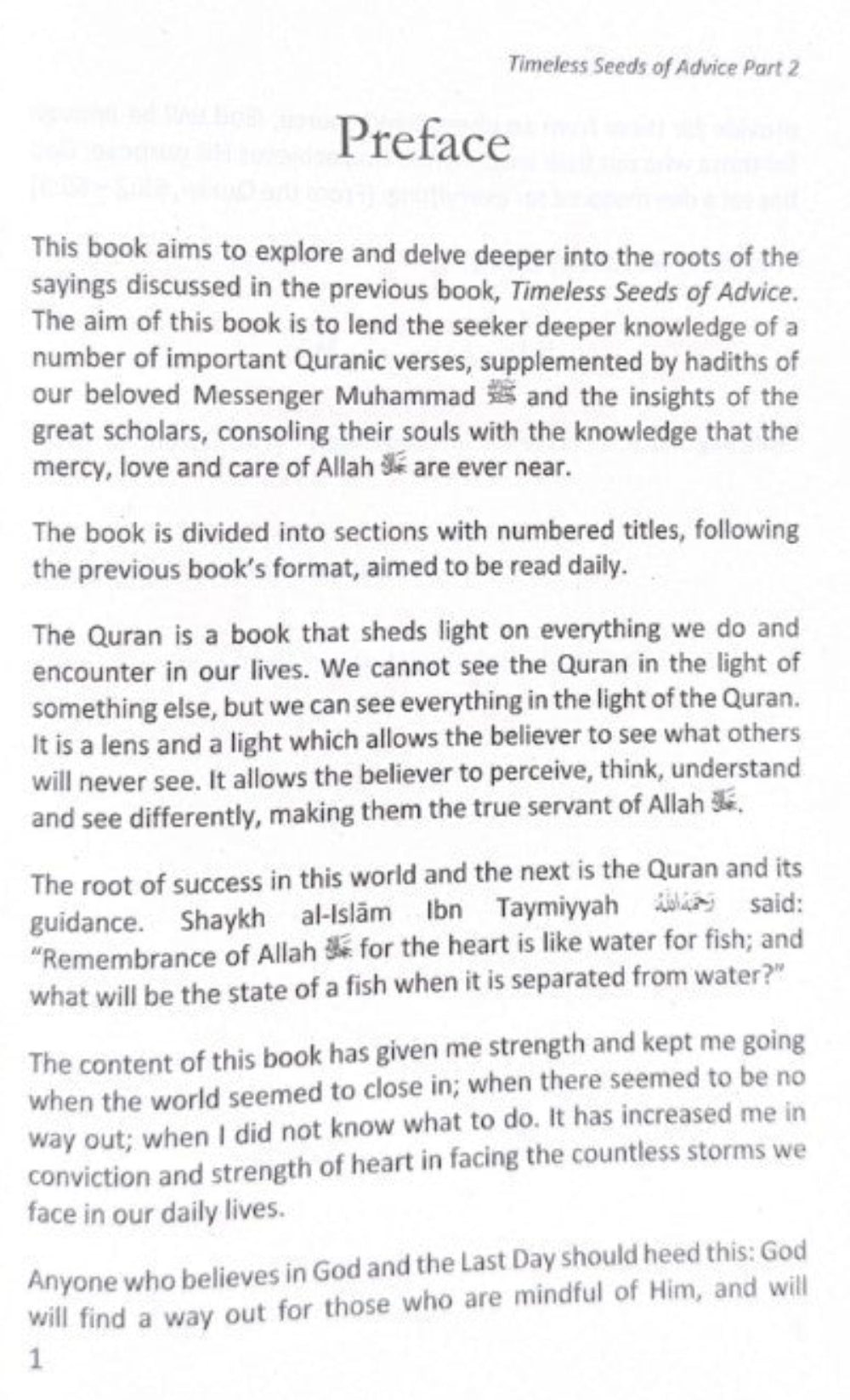 Timeless Seeds of Advice Part 2: A Deeper Reflection | Islamic Self-Development & Tazkiyah-islamicbrands.org