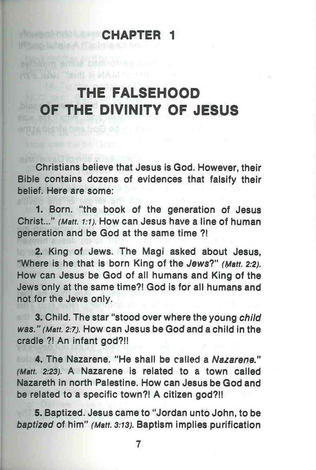 The Truth About Jesus Christ by Dr. Muhammad Ali Alkhuli