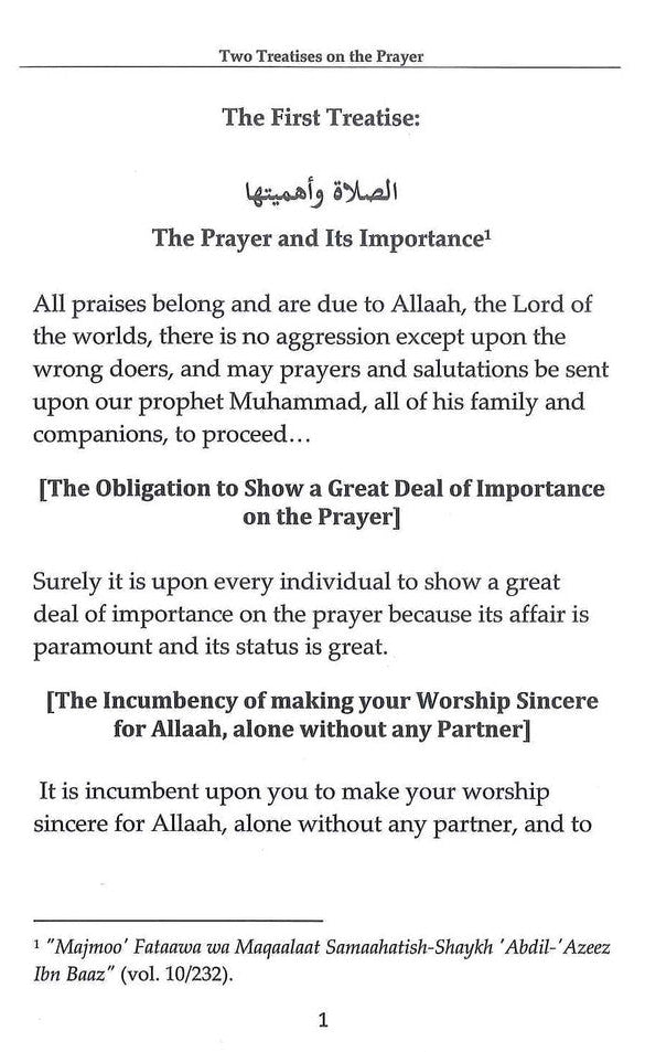 Two Treatises on the Prayer – Ibn Baz | Importance of Salah