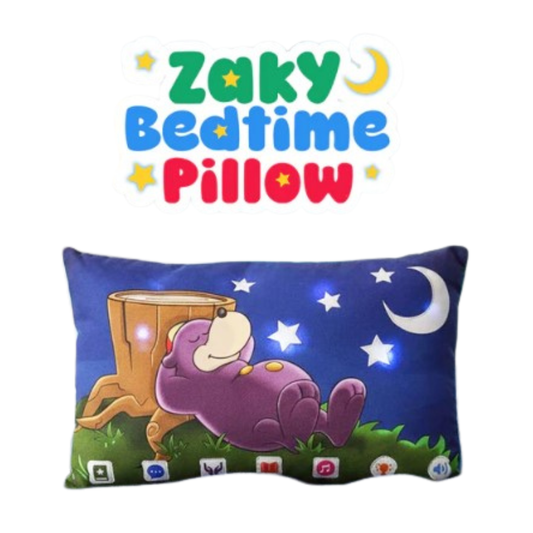 Zaky Bedtime Pillow – Islamic Character-Building Pillow for Children | Zaky & Friends