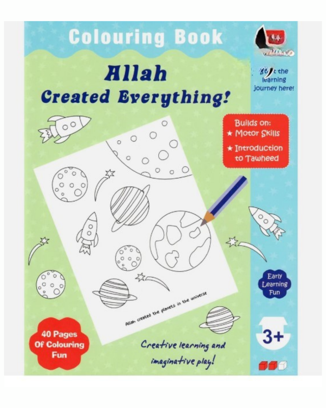 Allah Created Everything Colouring Book by Fehmida Ibrahim Shah – Islamic Colouring Book for Kids