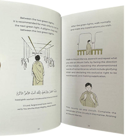 Illustrated Guide | Step-by-Step Hajj and Umrah Book with Duas & Instructions