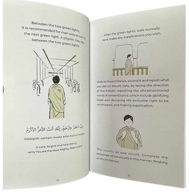 Illustrated Guide | Step-by-Step Hajj and Umrah Book with Duas & Instructions