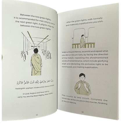 Illustrated Guide | Step-by-Step Hajj and Umrah Book with Duas & Instructions