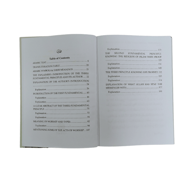 Explanation of the Three Fundamental Principles (Hardcover) – Islamic Creed & Aqīdah Guide