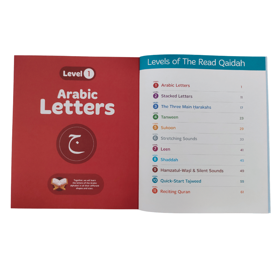 The Read Qaidah – South Asian Script (Soft Cover) | Learn Qur’an Reading Step by Step