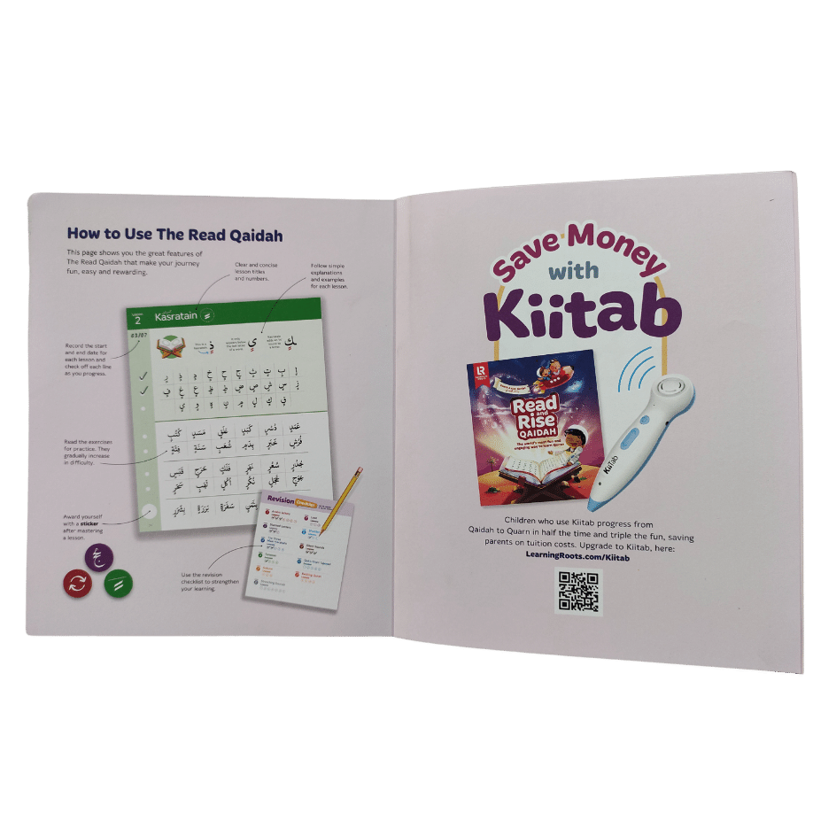 The Read Qaidah – South Asian Script (Soft Cover) | Learn Qur’an Reading Step by Step