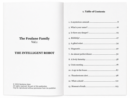 Volume 1: The Intelligent Robot ,The Foulane Family– Islamic Adventure Book for Kids
