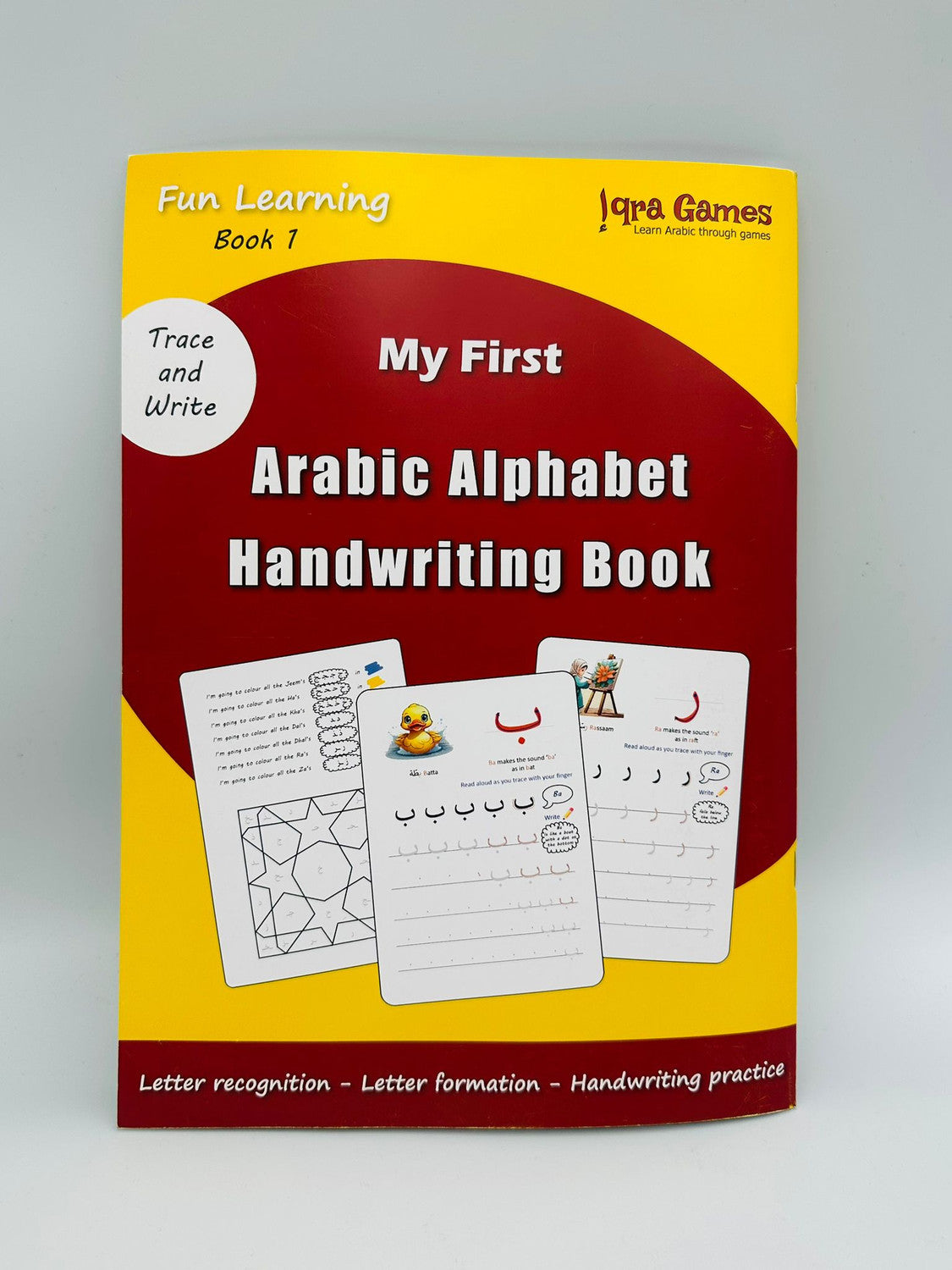 My First Arabic Alphabet Handwriting Book | Learn to Write Arabic Letters for Kids