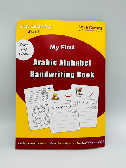 My First Arabic Alphabet Handwriting Book | Learn to Write Arabic Letters for Kids