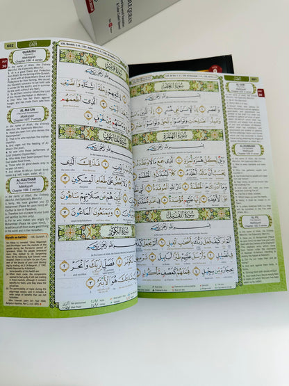 Al-Quran Al-Karim 10-Volume Set | Word-For-Word English Translation • Colour-Coded Tajweed • B5 Medium Quran Set