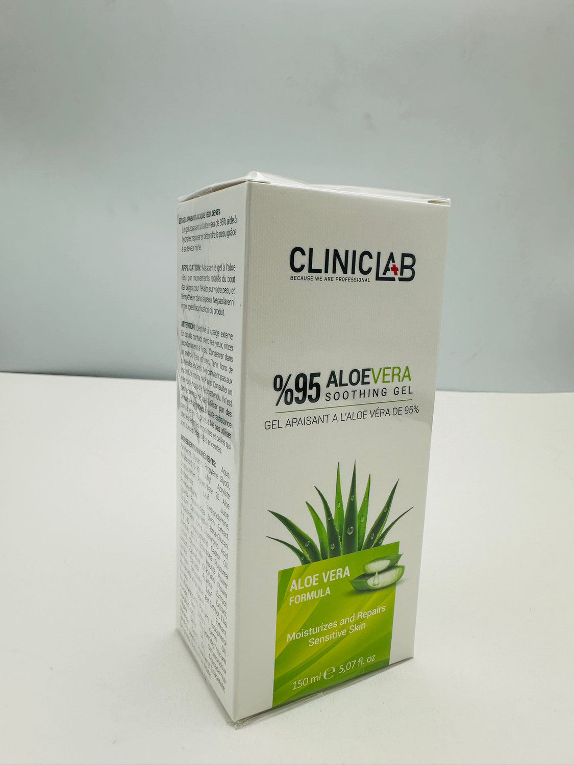 ClinicLab Aloe Vera 95% Soothing Gel 150ml – Hydrating & Refreshing Skin Gel
