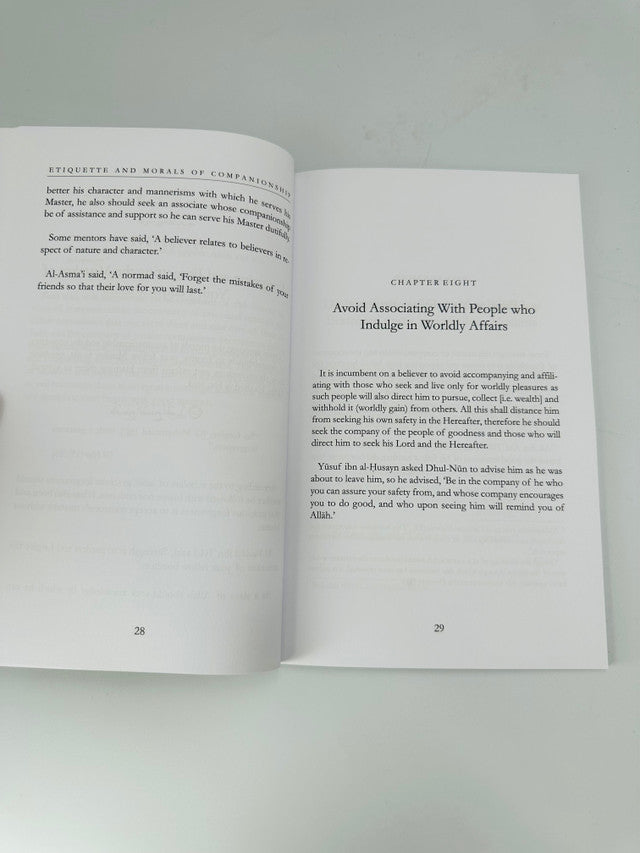 Etiquette and Morals of Companionship — Islamic Guide to Friendship & Relationships