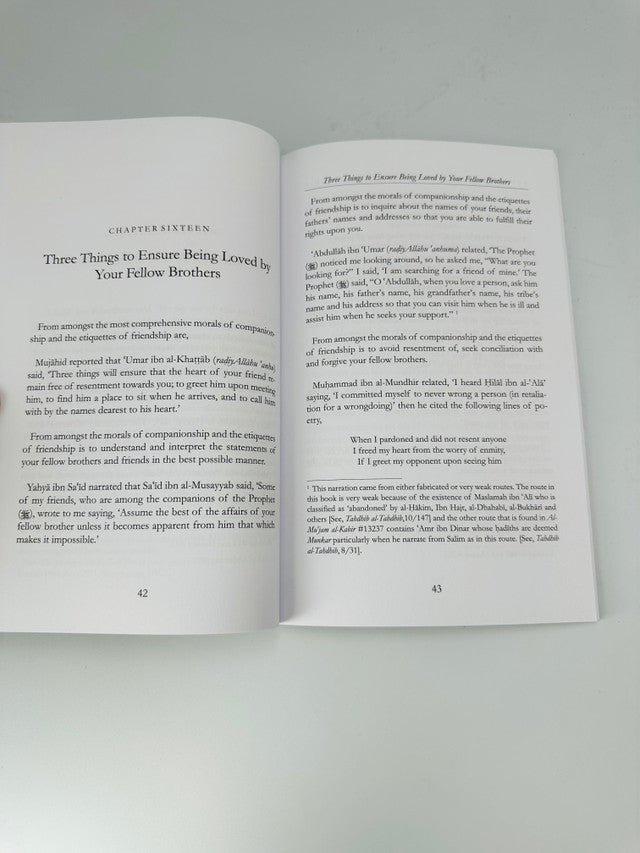 Etiquette and Morals of Companionship — Islamic Guide to Friendship & Relationships
