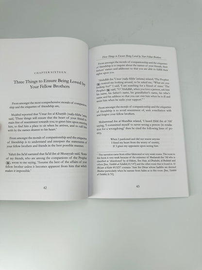 Etiquette and Morals of Companionship — Islamic Guide to Friendship & Relationships
