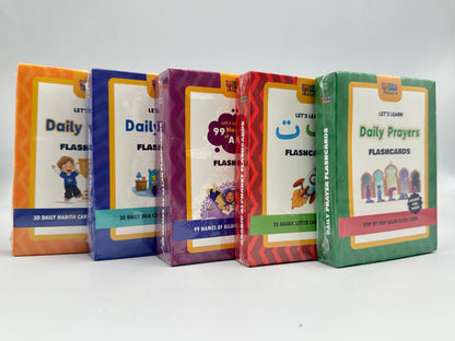 Flashcards Bundle (Set of 5 Flashcard Packs) – Islamic Learning  for Kids