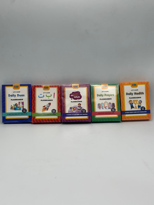 Flashcards Bundle (Set of 5 Flashcard Packs) – Islamic Learning  for Kids