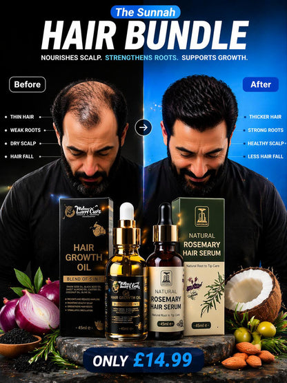 Rosemary Hair Growth Oil Bundle Set | Natural Scalp Treatment for Hair Fall & Regrowth