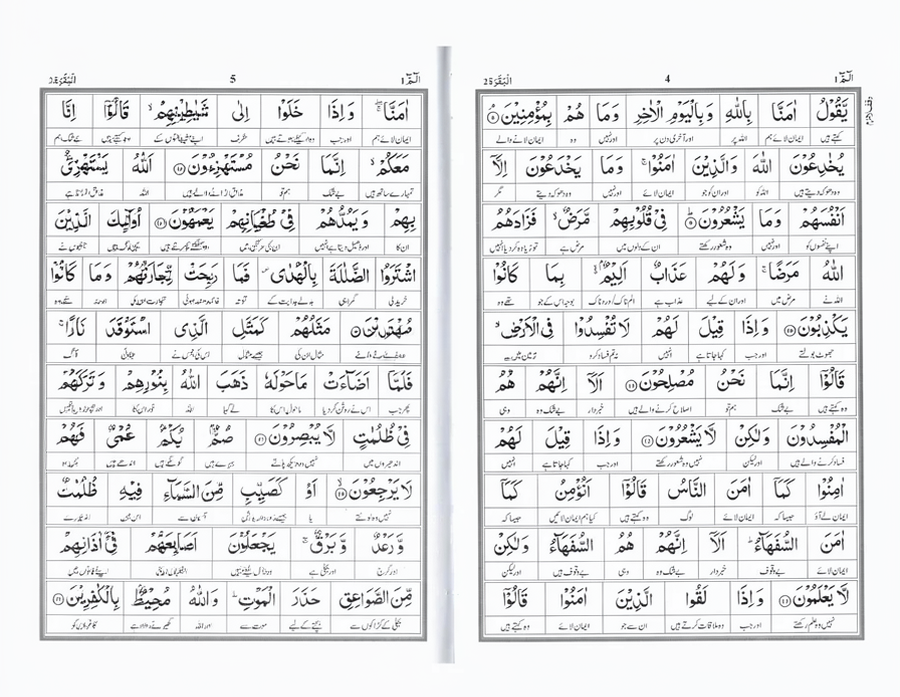 Word-by-Word Quran with Urdu Translation by Dr Farhat Hashmi – Hardcover (2 Volume Set)

