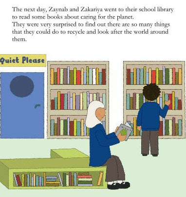 Zaynab and Zakariya Learn to Recycle – Islamic Children’s Book on Environmental Care