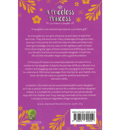A Priceless Princess – Love Notes to a Daughter | Inspiring Islamic Advice for Young Muslim Girls