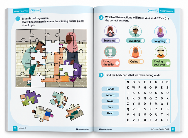 Hanafi Fiqh & Ubudiyyah Level 1 | Islamic Worship Book for Children Ages 5+ | Quranic Tarbiyah