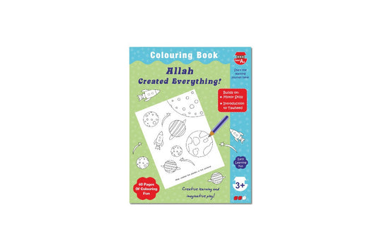 Allah Created Everything – Islamic Colouring Book for Kids with Fun Learning Activities