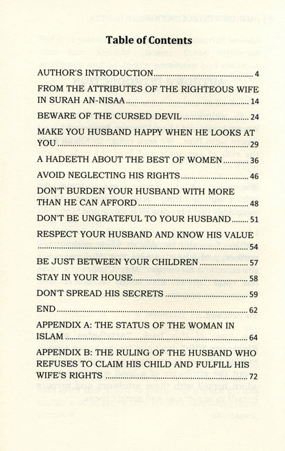 Attributes of the Righteous Wife