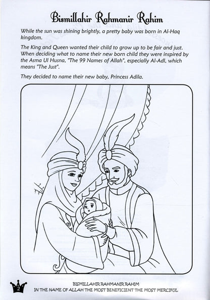 Princess Aziza Coloring & Activity Book – Princess Series for Kids | Fun Activities, Halal Entertainment & Positive Values