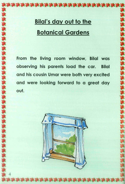 Bilal’s Day Out to the Botanical Gardens – Islamic Children’s Story by Samia Ahmed | Message Of Islam (Softcover, 48 Pages)
