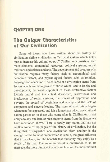Civilization of faith Hard cover
