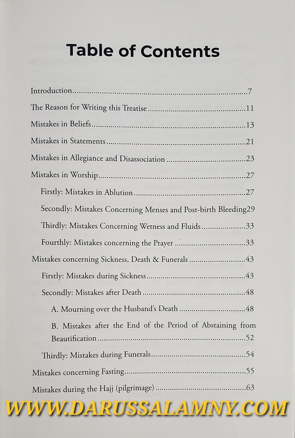 Common Mistakes of the Woman – Islamic Guidance  Authentic Statements