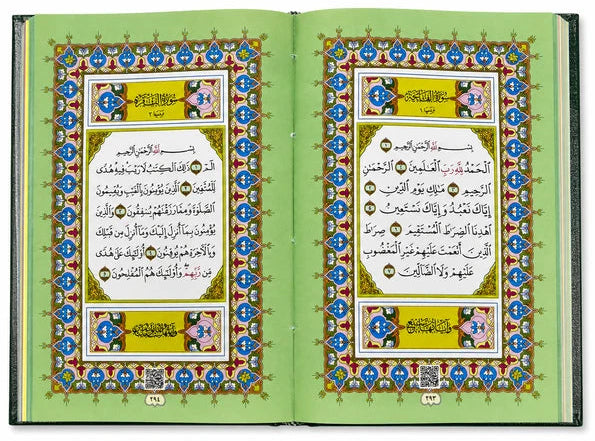 Rainbow Quran with QR Code Pocket Size | Portable Color-Coded Holy Quran with Audio Recitation