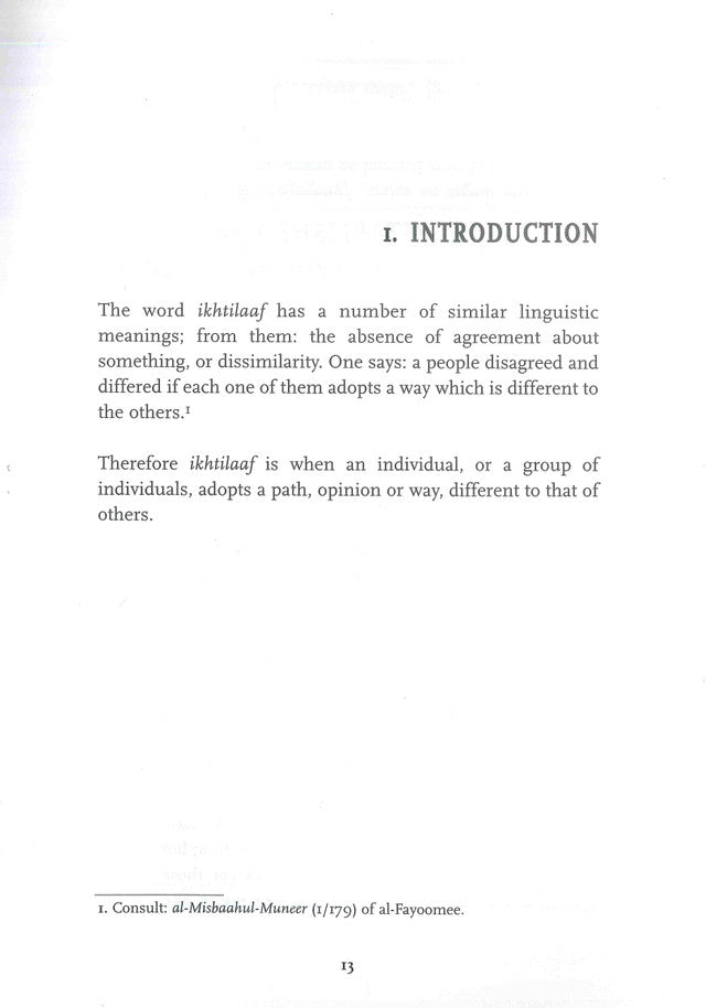 Understanding The Etiquettes Of Differing – Islamic Guide to Disagreement (Ikhtilāf) & Proper Conduct | Saalim ibn Saalih al-Marfadee (Message Of Islam, S/C, 79 Pgs)