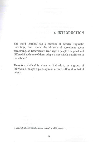 Understanding The Etiquettes Of Differing – Islamic Guide to Disagreement (Ikhtilāf) & Proper Conduct | Saalim ibn Saalih al-Marfadee (Message Of Islam, S/C, 79 Pgs)