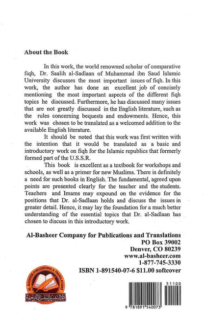 Fiqh Made Easy – Basic Textbook of Islamic Jurisprudence