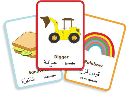 Arabic Words Flash Cards | Arabic-English Vocabulary Flashcards for Children