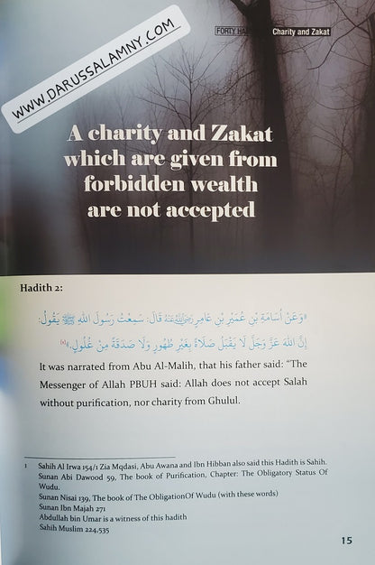 Forty Hadith About Charity & Zakat – Islamic Guide to Sadaqah, Zakat & Benevolence