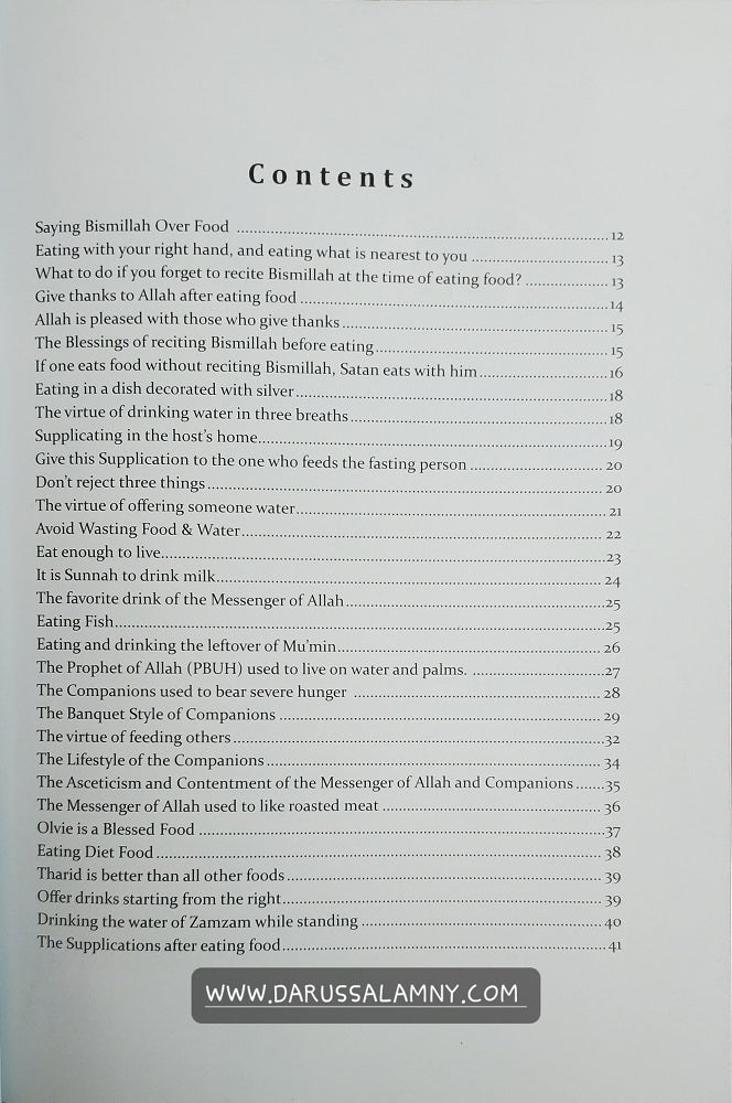 Forty Hadith About Eating & Drinking – Islamic Guide to Food, Drink & Spiritual Etiquette