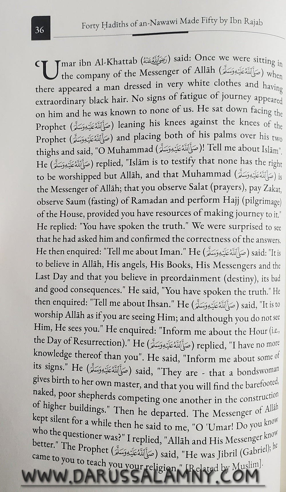 Commentary on Forty Hadith of an-Nawawi Made Fifty  by Ibn Rajab –Islamic English Hadith