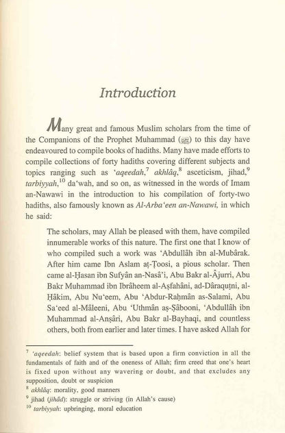 Forty Hadiths on Good Moral Values by Capt.[ Rtd ] M. A. Ondig