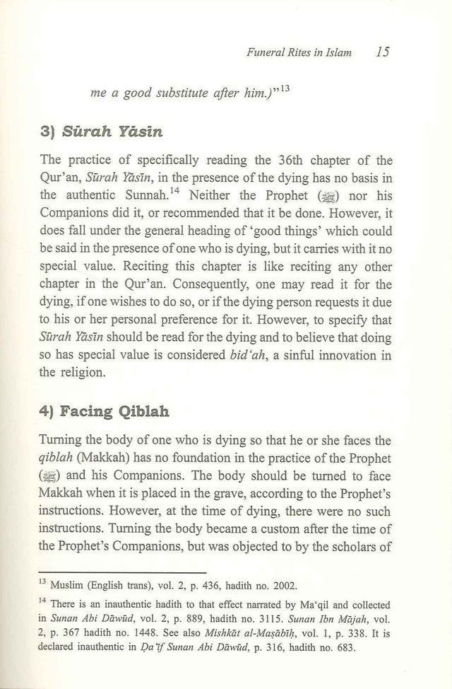 Funeral Rites in Islam by Dr. Abu Ameenah Bilal Philps