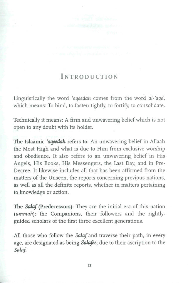General Precepts of Ahlus-Sunnah wal-Jamaa’ah – Islamic Creed Guide by Shaykh Naasir Al-Aql | Message Of Islam (S/C, 47 Pgs