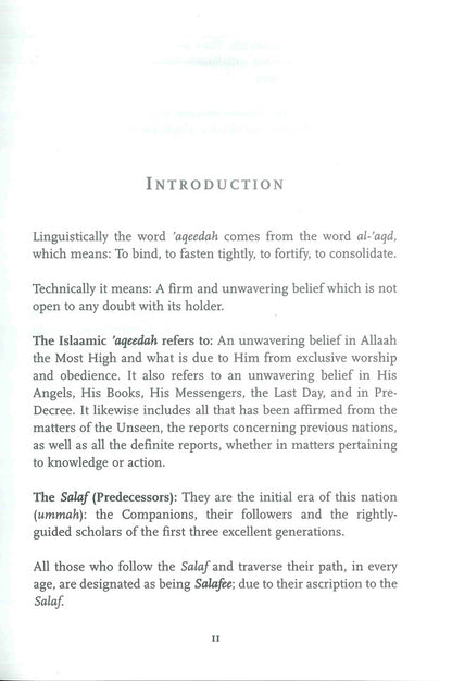 General Precepts of Ahlus-Sunnah wal-Jamaa’ah – Islamic Creed Guide by Shaykh Naasir Al-Aql | Message Of Islam (S/C, 47 Pgs