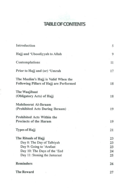 Hajj & Tawheed – Islamic Guide to the Pilgrimage and Monotheism | Dr. Saleh As-Saleh (Message Of Islam, S/C, 28 Pgs)