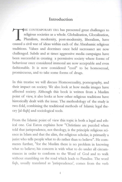 The Effect of Homosexuality & Pornography on Society – Islamic Perspective on Modern Moral Issues | Shaykh Michael Mumisa (Message Of Islam, S/C, 32 Pgs)
