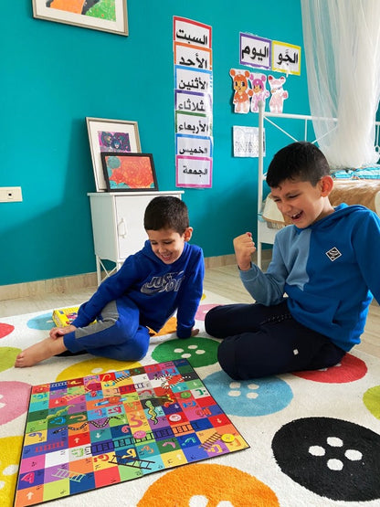 Giant Arabic Snakes and Ladders Game — Arabic Learning Board Game for Kids