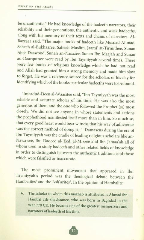 Essay on the Heart | A Commentary on Ibn Taymiyyah's Treatise by Dr. Abu Ameenah Bilal Philips