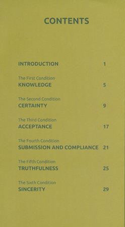 Conditions of Laa Ilaaha Illallah | Understanding the Seven Conditions of Tawheed